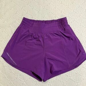lululemon athletica Vibrant Purple Athletic Shorts